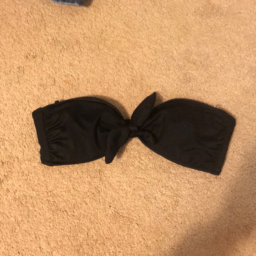 Strapless black bikini top Victoria secret